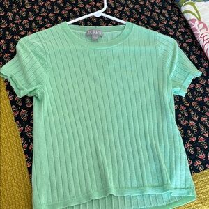 J. Crew sip blend ribbed tee medium